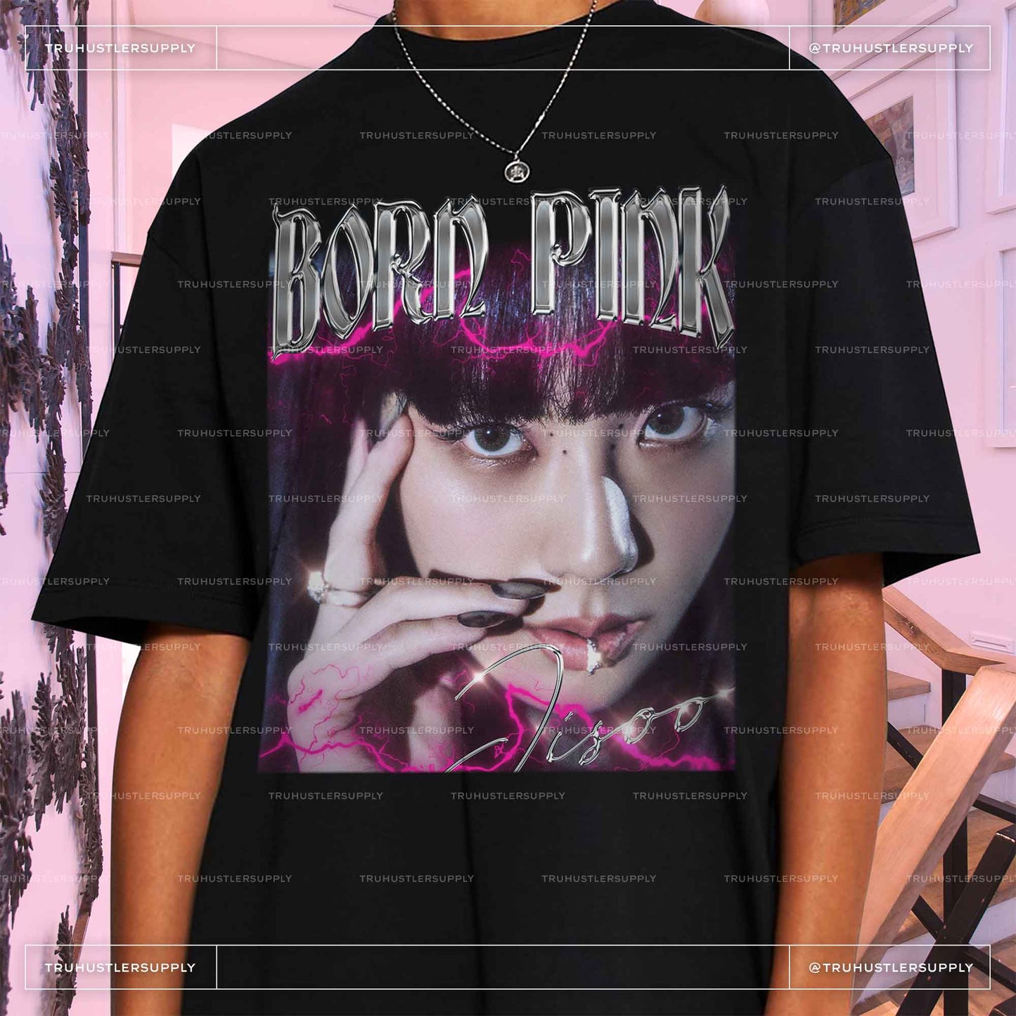 Jisoo Blackpink Born Pink Vintage Shirt