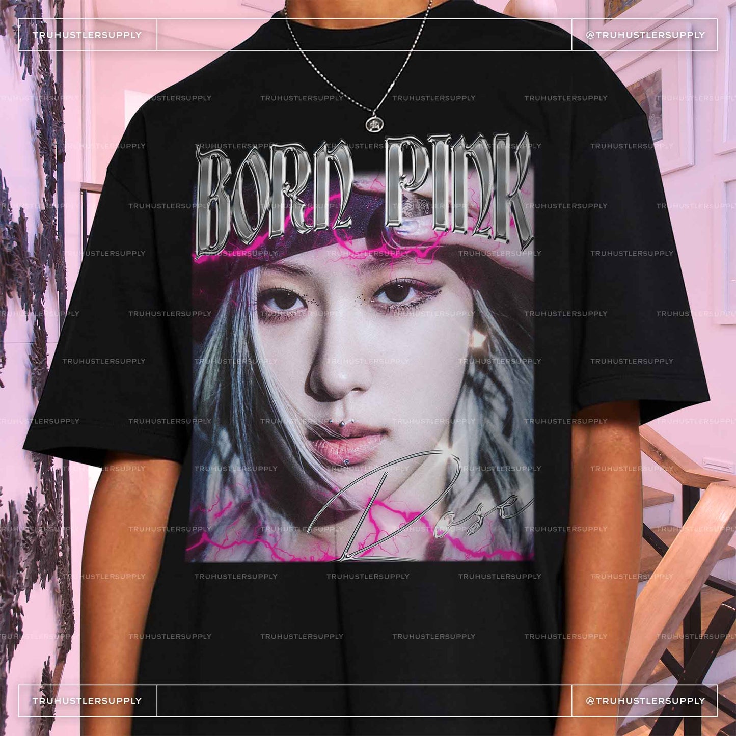 Rose Blackpink Born Pink Vintage Shirt
