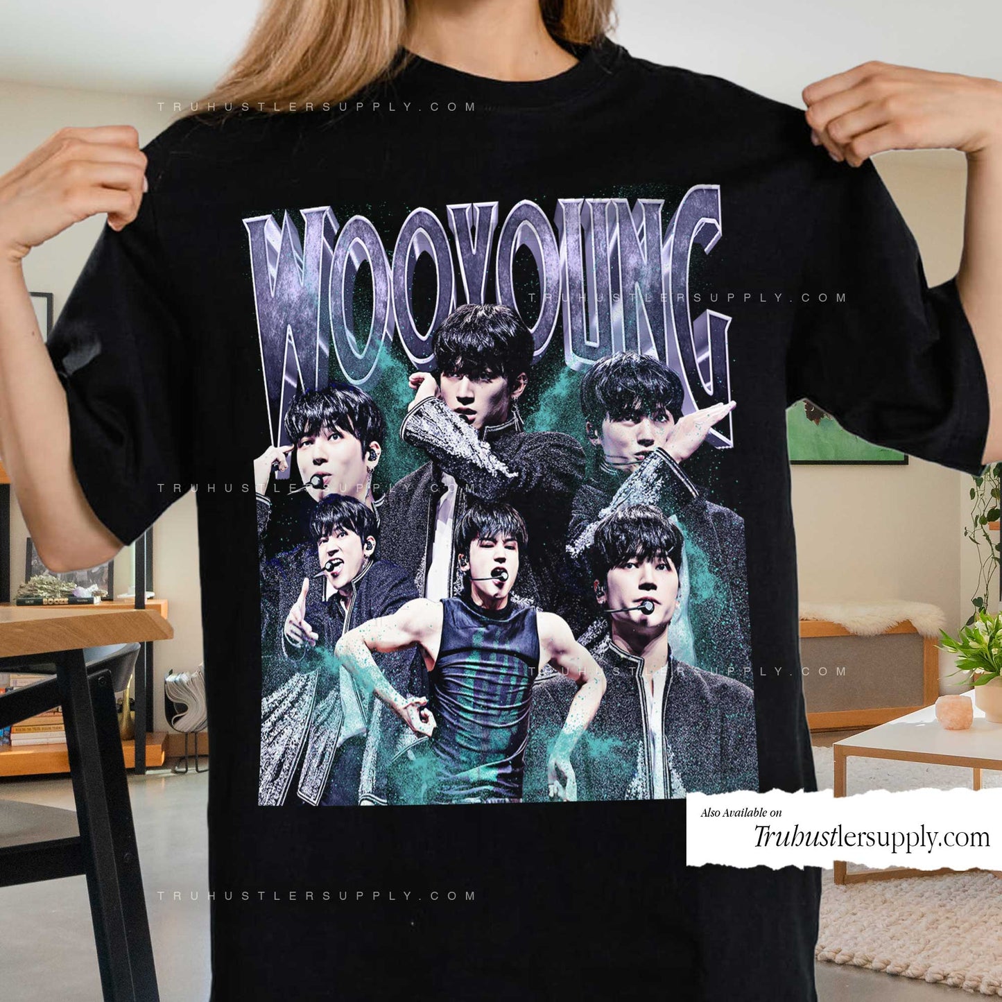 Wooyoung Ateez Bootleg Graphic T-Shirt