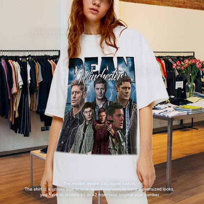 Dean Winchester Inspired Bootleg 90s T-shirt