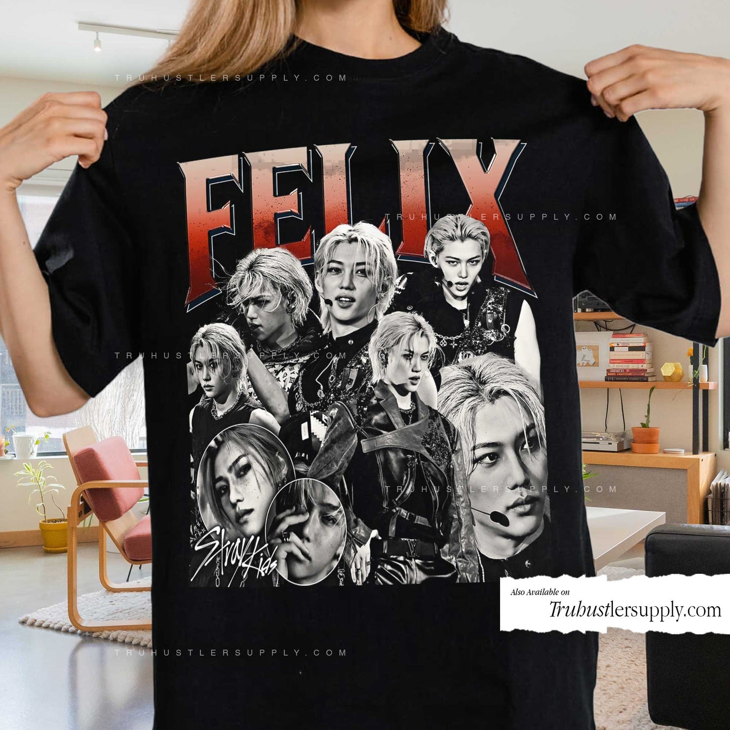 Felix SKZ Bootleg Graphic T Shirt