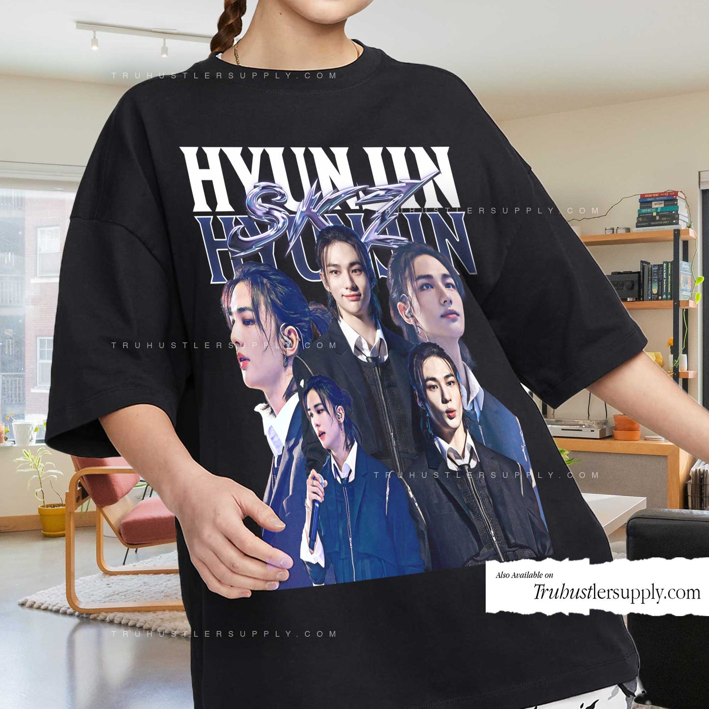Hyunjin SKZ Bootleg Graphic T-Shirt