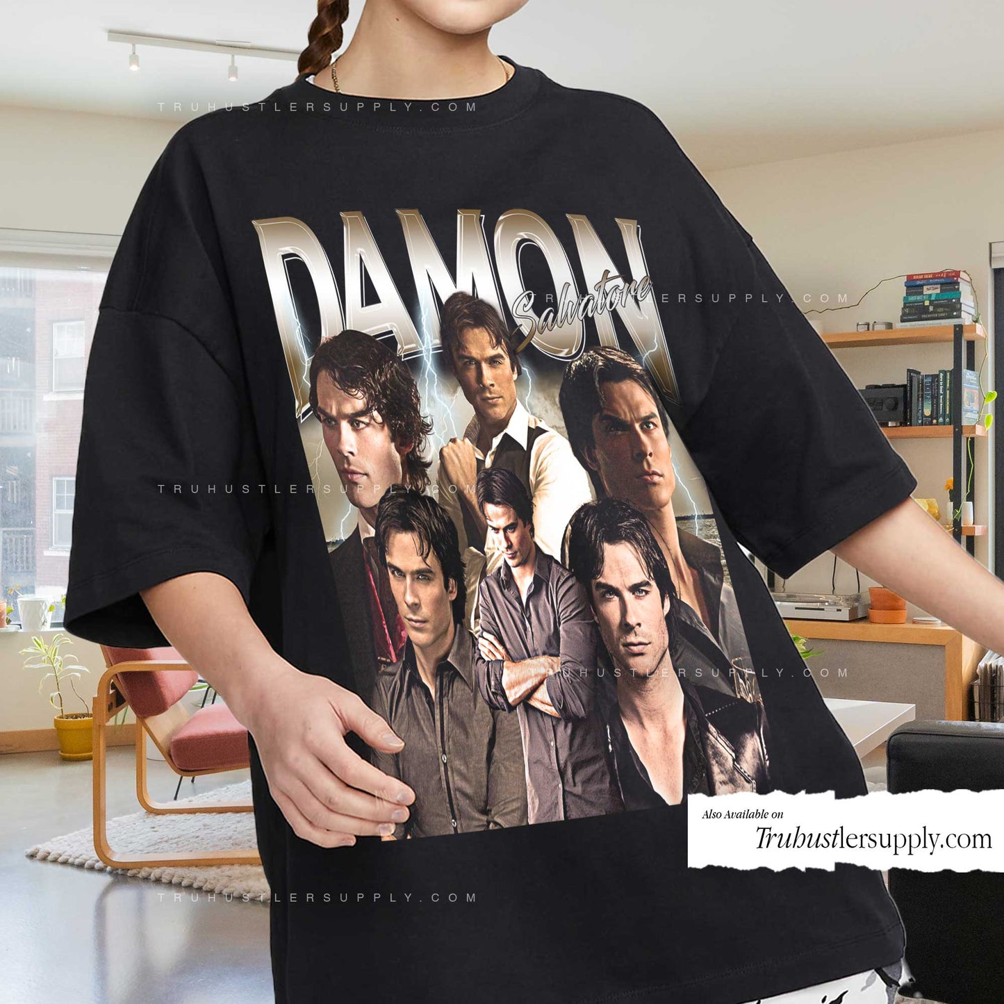 Damon Salvatore Bootleg Graphic T-Shirt