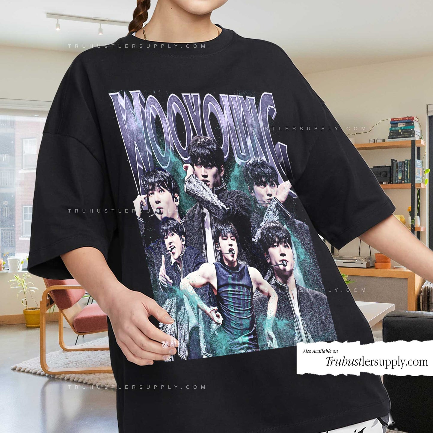 Wooyoung Ateez Bootleg Graphic T-Shirt