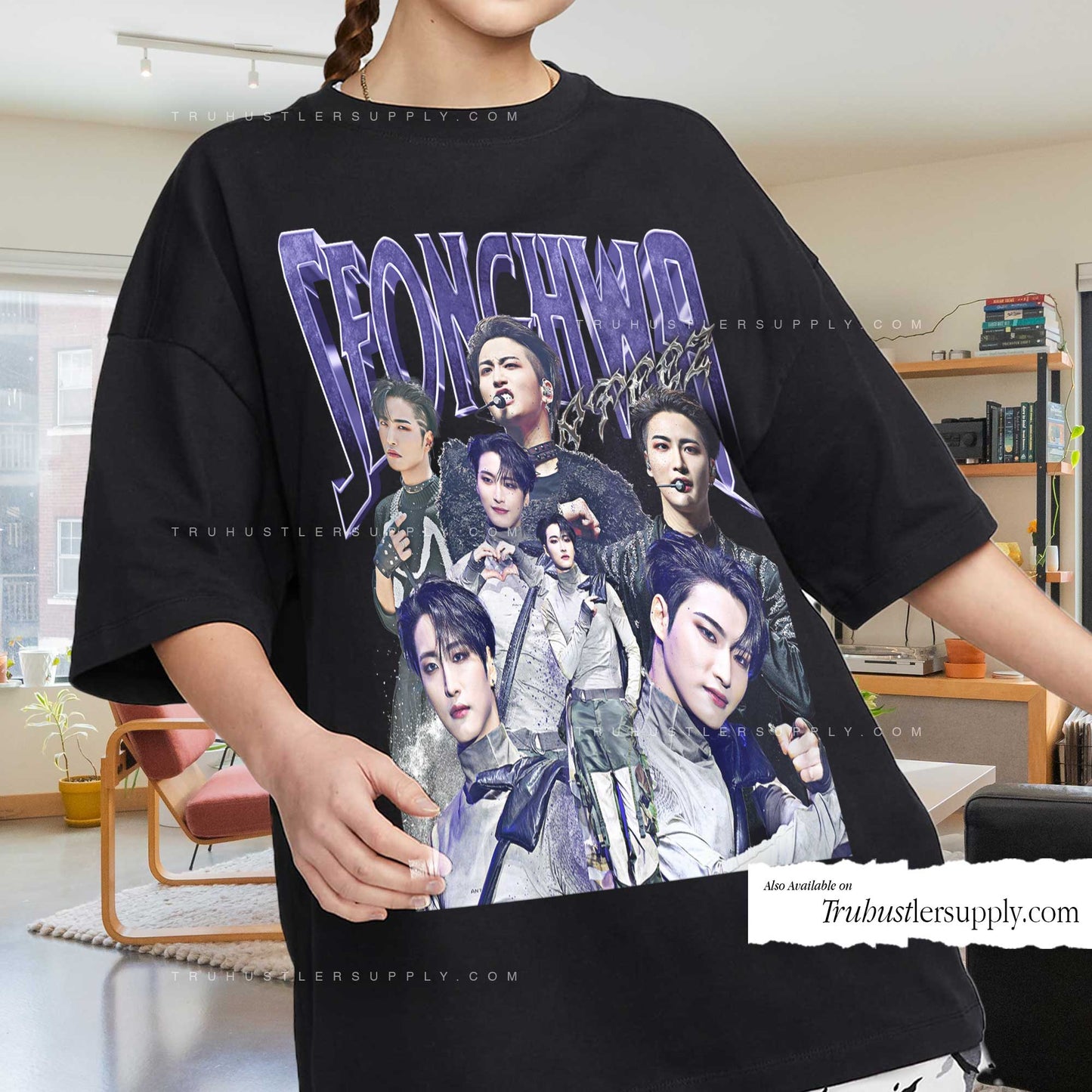 Seonghwa Ateez Bootleg Graphic T-Shirt