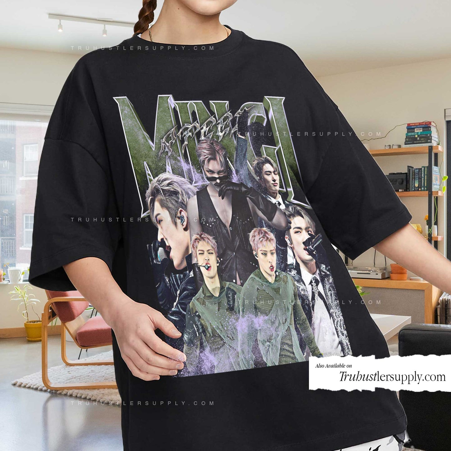 Mingi Ateez Bootleg Graphic T-Shirt