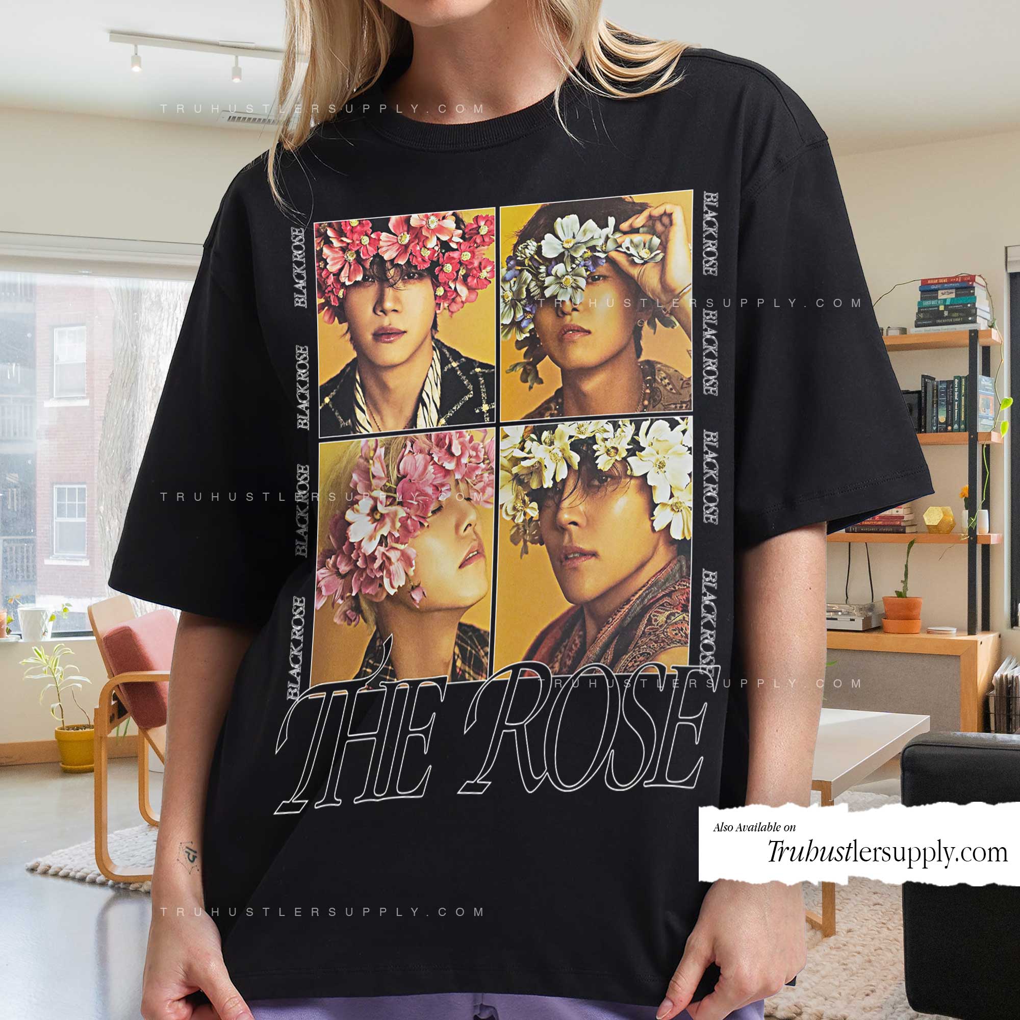 The Rose Bootleg Graphic T Shirt for Fans Black Roses – Truhustlersupply