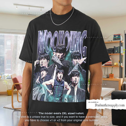 Wooyoung Ateez Bootleg Graphic T-Shirt