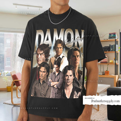 Damon Salvatore Bootleg Graphic T-Shirt