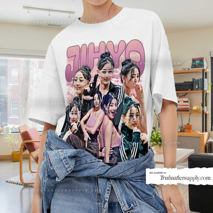 Jihyo Twice Bootleg Graphic T Shirt