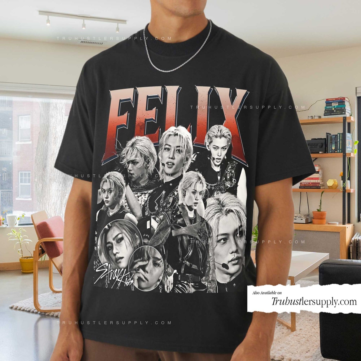 Felix SKZ Bootleg Graphic T Shirt