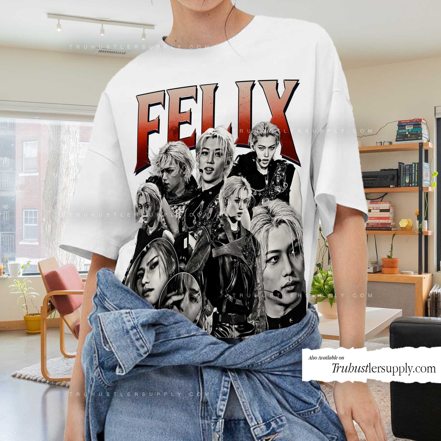 Felix SKZ Bootleg Graphic T Shirt