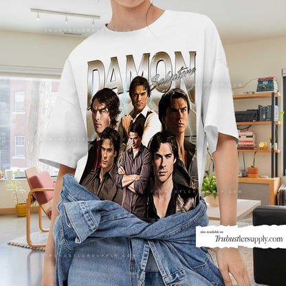 Damon Salvatore Bootleg Graphic T-Shirt