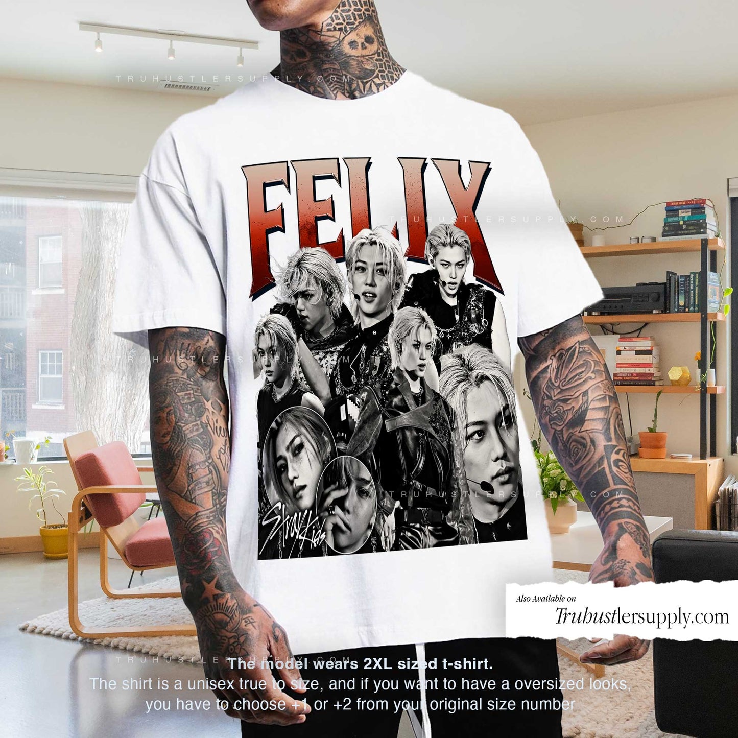 Felix SKZ Bootleg Graphic T Shirt