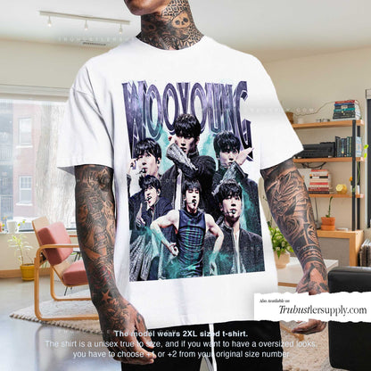 Wooyoung Ateez Bootleg Graphic T-Shirt