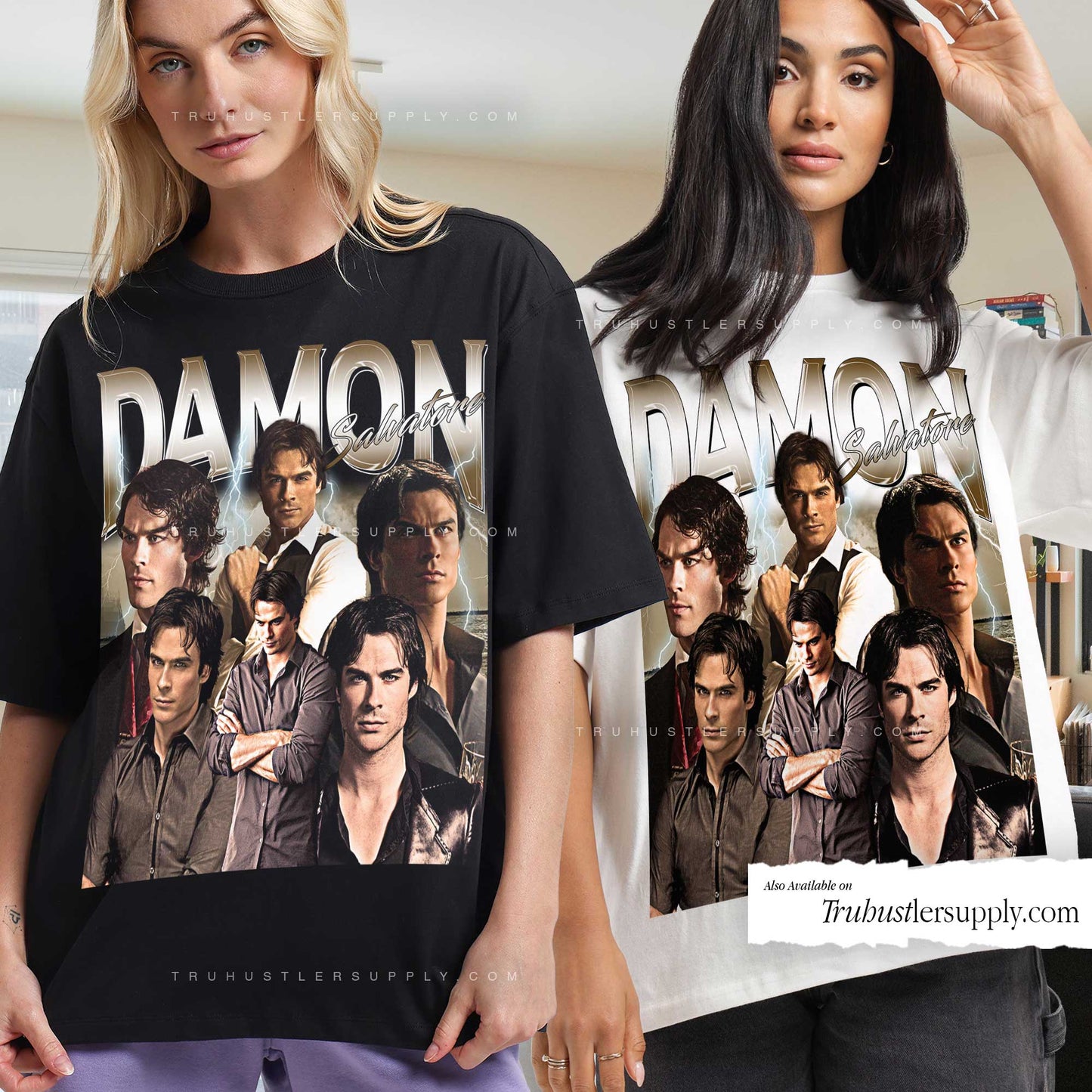 Damon Salvatore Bootleg Graphic T-Shirt