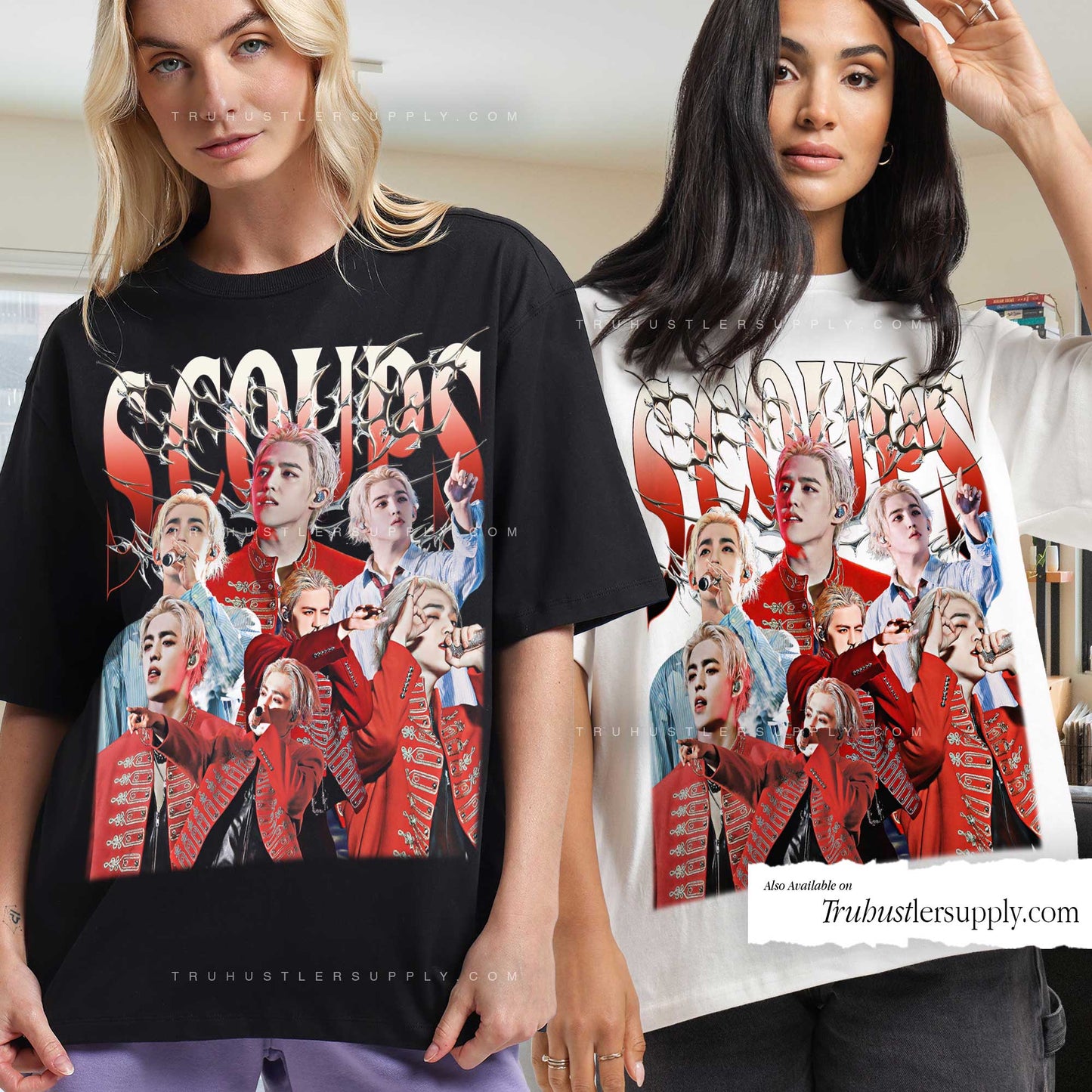 S.Coups Seventeen Bootleg Graphic T Shirt