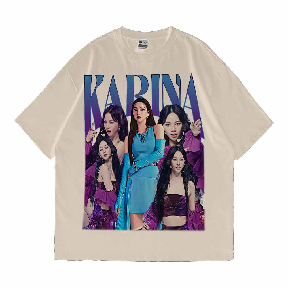 Vintage AESPA Karina T-shirt – Truhustlersupply