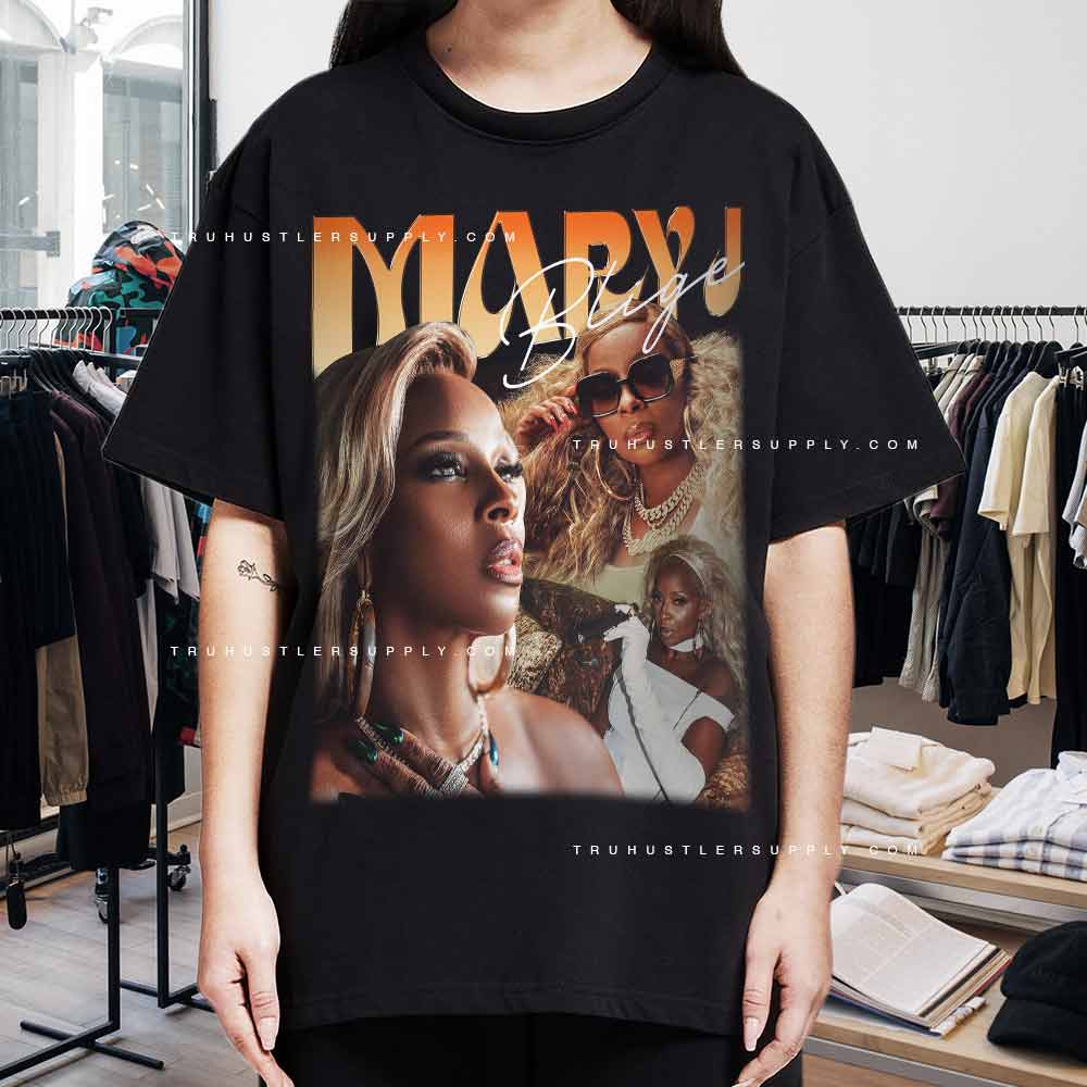 Vintage Mary J Blige 90s Bootleg Tshirt