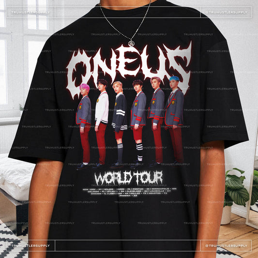 ONEUS World Tour Dead Metal Inspired Tshirt